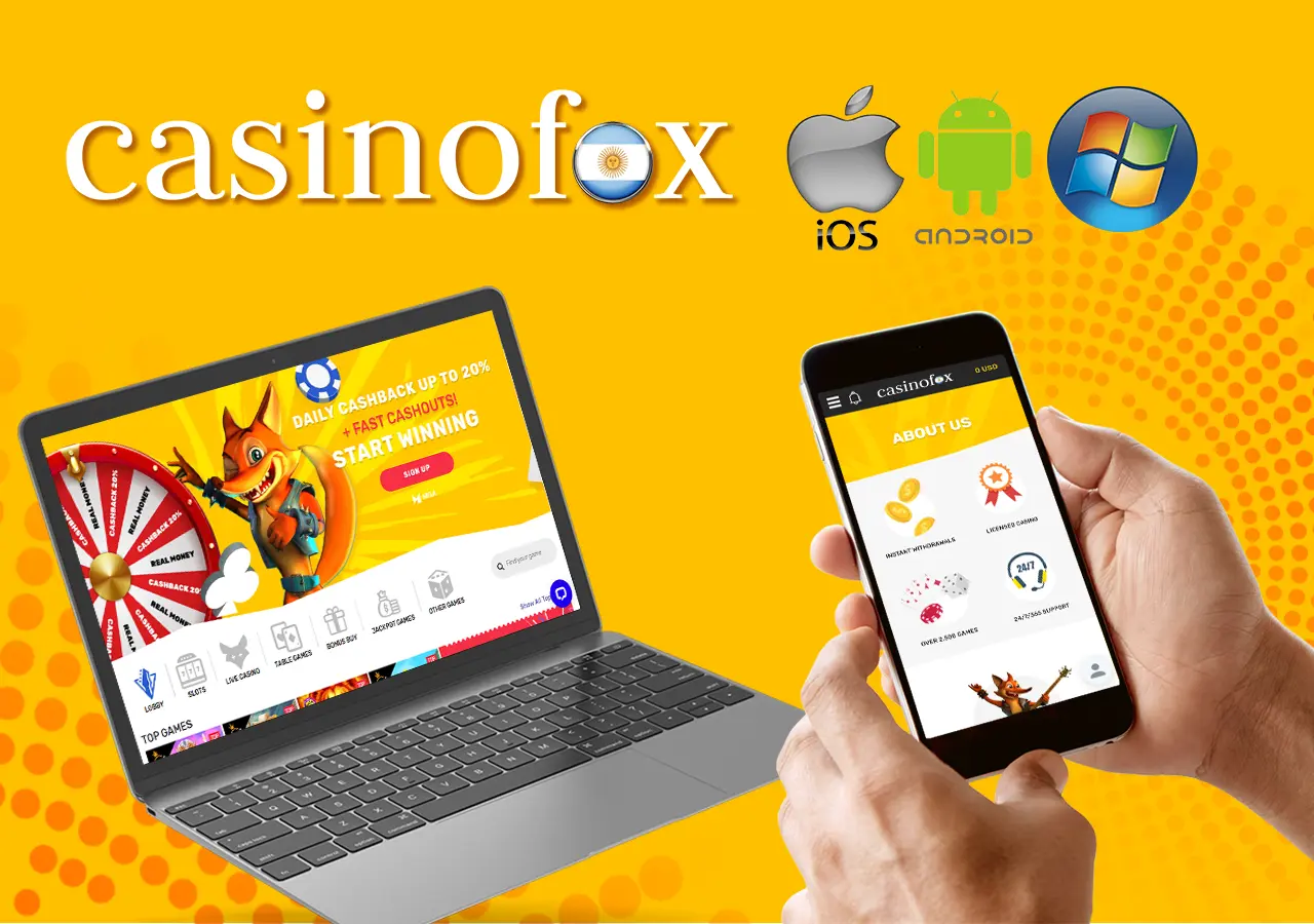 Casino Fox App disponible para usuarios argentinos