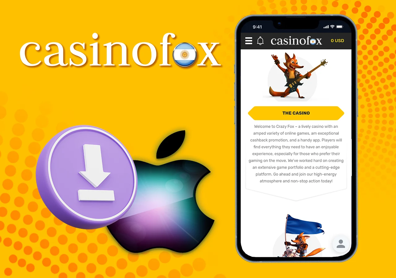 Version Movil para iOS en Casino Fox Argentina